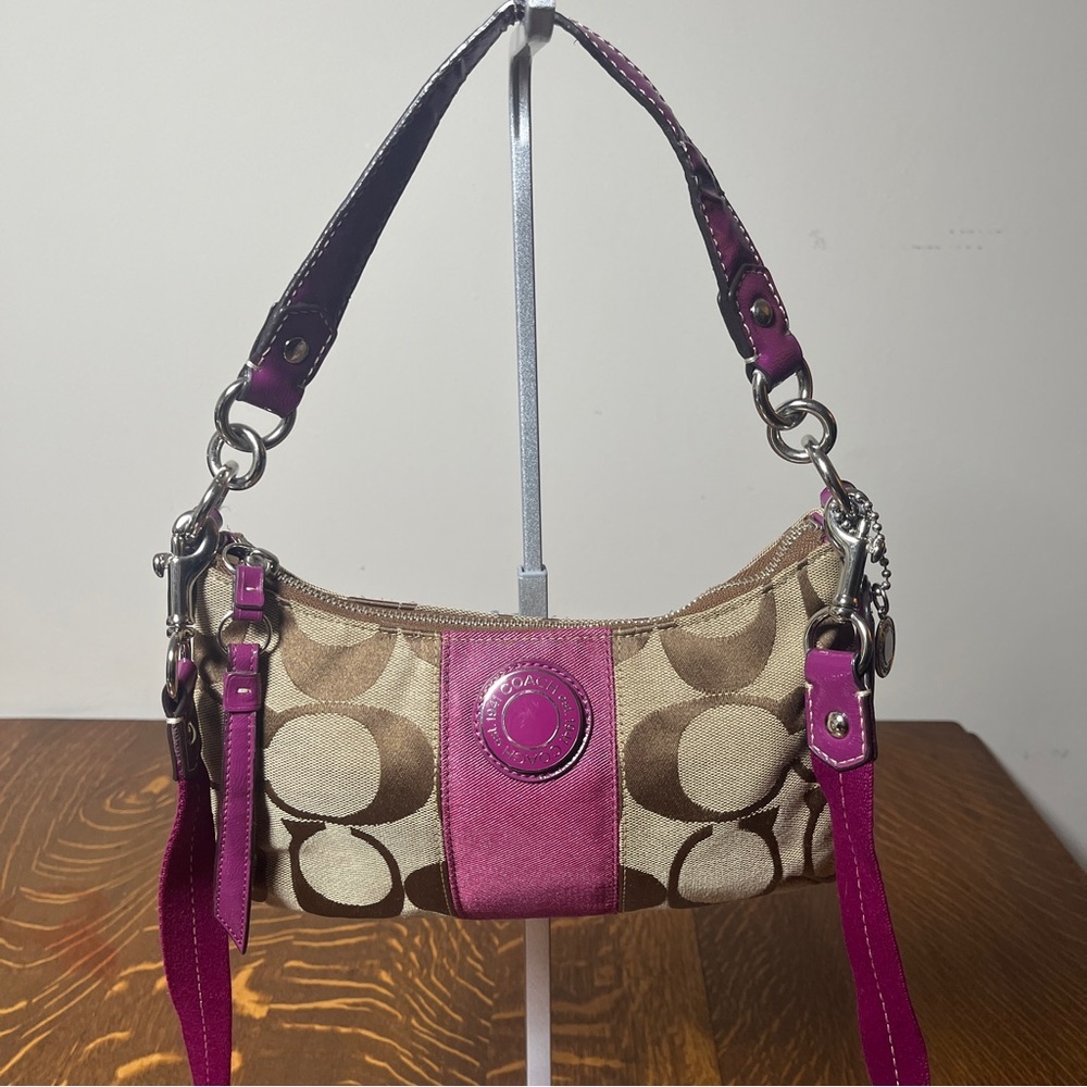 Coach Pink Signature C Y2K Demi Shoulder/Crossbody Bag